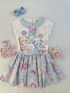Conjunto Blusa e Saia YOYO