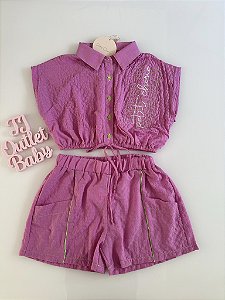 Conjunto Blusa e Shorts Petit Cherie