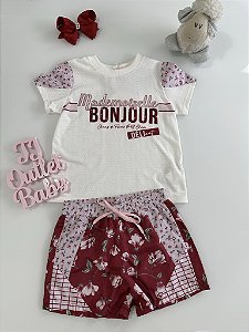 Conjunto Blusa e Shorts Petit Cherie