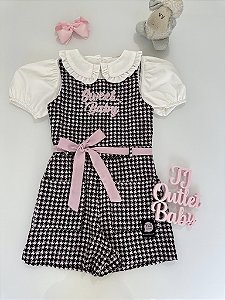 Conjunto de Macacão e Blusa Petit Cherie