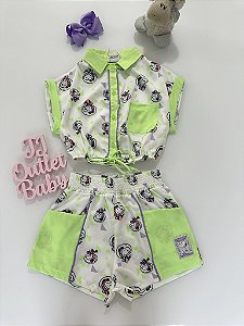 Conjunto Blusa e Shorts Petit Cherie