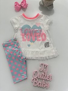 Conjunto Blusa e Shorts Petit Cherie