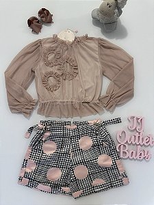 Conjunto Blusa e Shorts Bambollina