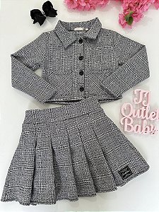 Conjunto Casaco e Saia Bambollina