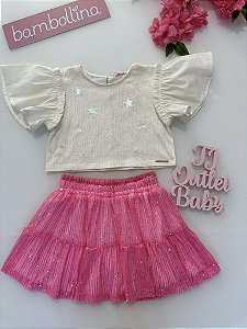 Conjunto Blusa e Saia Bambollina