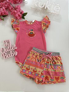 Conjunto Body e Shorts Kukiê