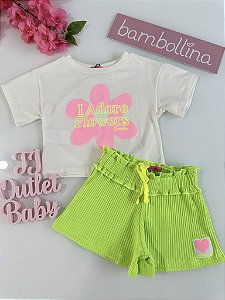 Conjunto Blusa e Shorts Bambollina