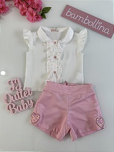 Conjunto Blusa e Shorts Bambollina