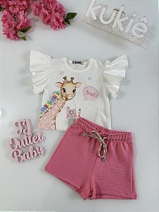 Conjunto Blusa e Shorts Kukiê
