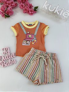 Conjunto Blusa e Shorts Kukiê