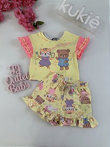 Conjunto Blusa e Shorts Kukiê