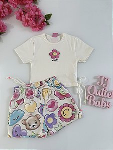 Conjunto Blusa e Shorts Cíntí