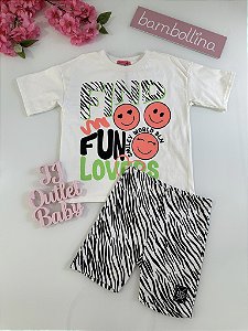 Conjunto Blusa e Shorts Bambollina