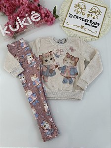 Conjunto Blusa e Calça kukiê