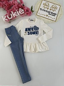 Conjunto Blusa e Calça kukiê