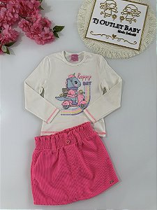Conjunto Blusa e Saia Cínti