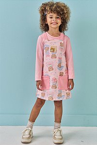 Conjunto Jardineira e Blusa Kukiê