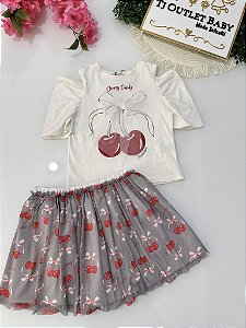 Conjunto Blusa e Saia Bambollina