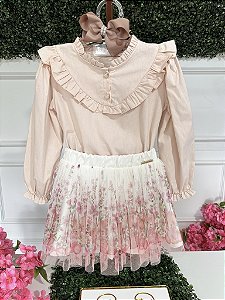 Conjunto Camisa e Saia Bambollina