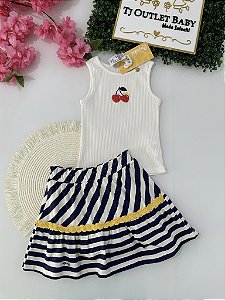 Conjunto Regata e Saia Bimbi