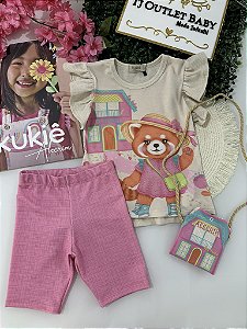 Conjunto Blusa e Shorts Kukiê