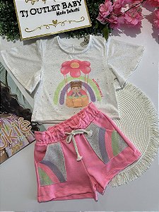Conjunto Blusa e Shorts Kukiê