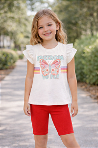 Conjunto Blusa e Shorts Kukiê