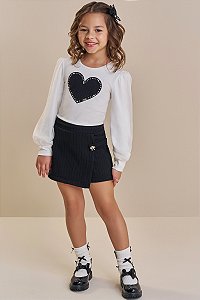 Conjunto Blusa e Shorts Saia Kukiê