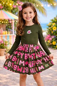 Conjunto Infantil Blusa e Saia Bimbi