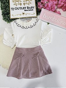 Conjunto Blusa e Saia Bambollina