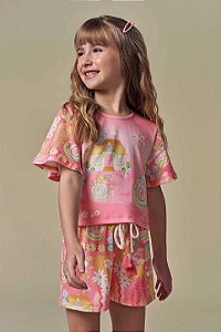 Conjunto Blusa e Shorts Infanti