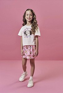 Conjunto Blusa e Shorts Saia Cinti