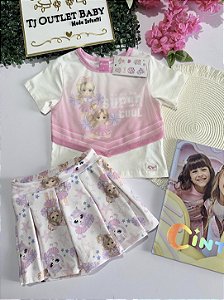 Conjunto Blusa e Shorts Saia Cinti
