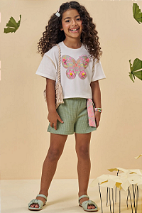 Conjunto Blusa e Shorts Kukiê