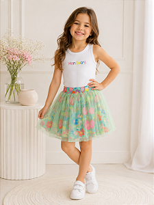 Conjunto Blusa e Saia Mon Sucré