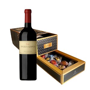 Vinho Angelica Zapata Malbec + Caixa de Gaveta para chocolates.