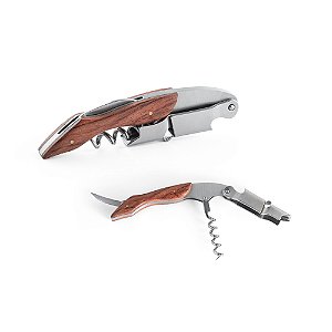 Saca rolhas em madeira para vinho