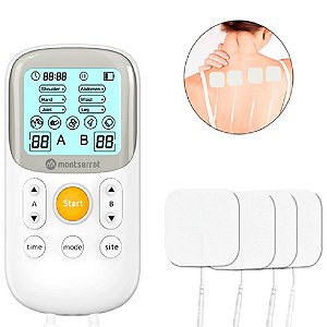 Aparelho Para Fisioterapia Tens Portátil Eletroestimulador Muscular 2 Canais - Montserrat