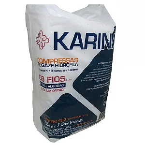 Compressa de Gaze 9 fios c/ 500un Karina Soft - American
