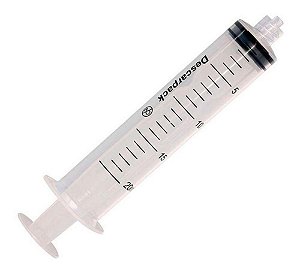 Seringa Descartável Bico Rosca 20ml caixa com 50 un - Descarpack