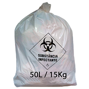 Saco de lixo Infectante Hospitalar 50L C/ 100 un - Rava