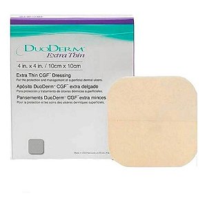 Curativo de Hidrocolóide Placa Duoderm Extra Fino 10x10cm Convatec
