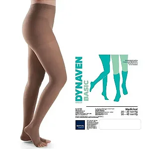 Meia Calça Sigvaris Basic 20-30 mmHg Bege Média Compressão