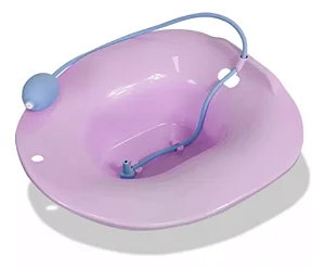 Bacia Para Banho de Assento Higiene Intima Esguicho Lilás - Montserrat
