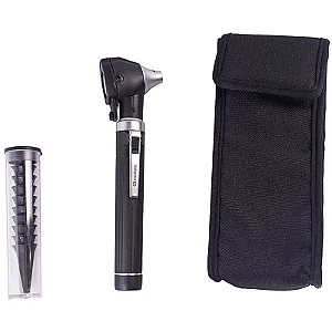 OTOSCÓPIO LED E FIBRA ÓTICA MD7100 PRETO MEDICATE