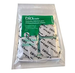 Eletrodo Autoadesivo Biotrode 5cm x 5cm Pacote C/4 Unidades Para Tens - Bioland