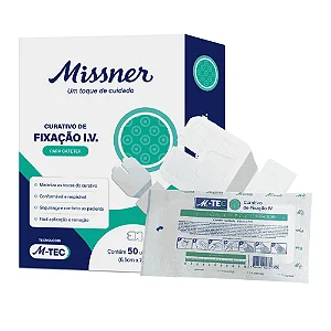 Curativo Fixador para Cateter IV Fix Missner 6,5cm x 7cm - 5 unidades