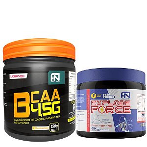 Combo Crossfit Funcional Bcaa Pré-treino Explode Force Nutrition Labs FN