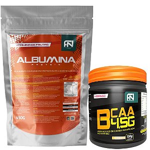 Combo  Albumina Bcaa Force Nutrition Labs FN