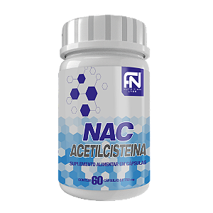 Acetilcisteína 600mg - NAC 60 cápsulas